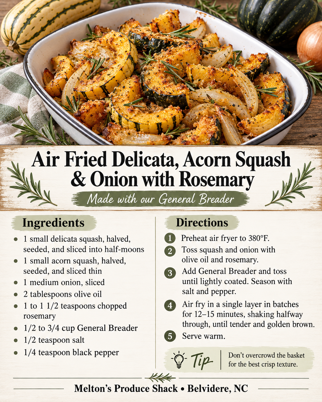 Air Fryer Fall Squash