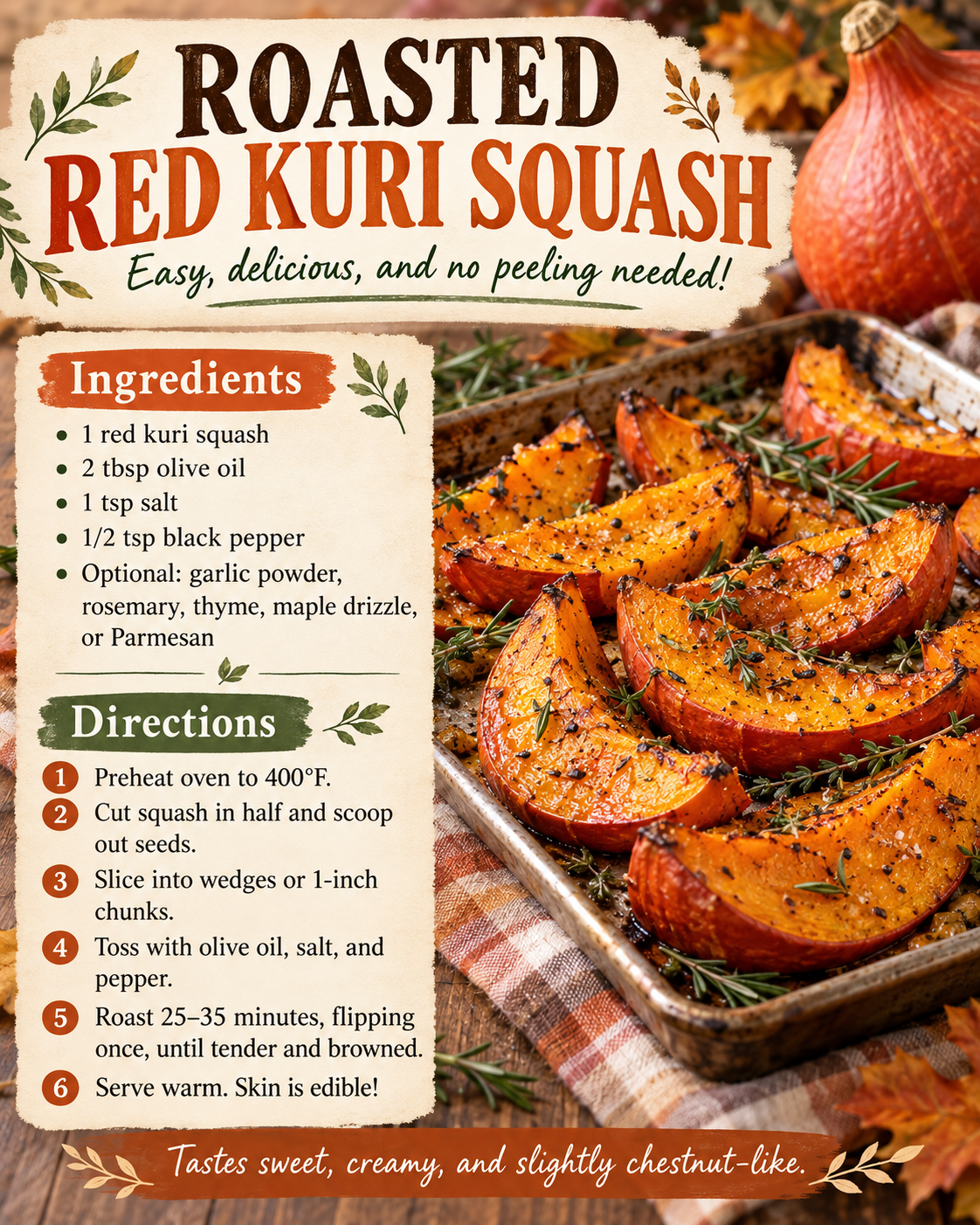 ROASTED RED KURI SQUASH